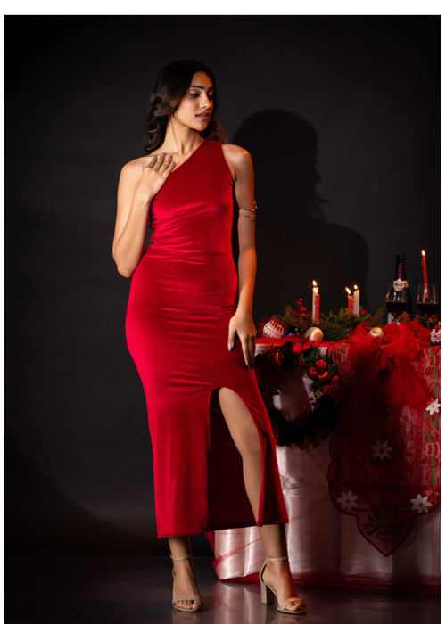 LIZZY PARTY WEAR RED DRESS 